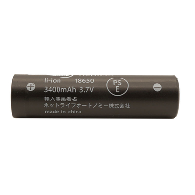 Torchlight High Temperature Lithium Battery , NCR 3400mah 18650 Rechargeable Battery