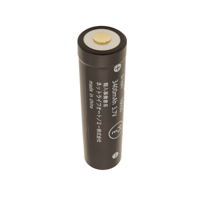 Torchlight High Temperature Lithium Battery , NCR 3400mah 18650 Rechargeable Battery