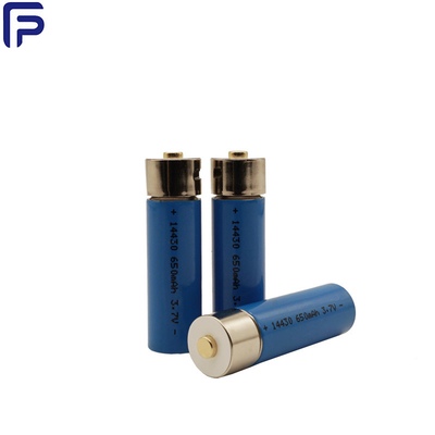 PCB Li Ion AA USB Rechargeable Battery 18650 650mAh PVC Material ROHS Certificate