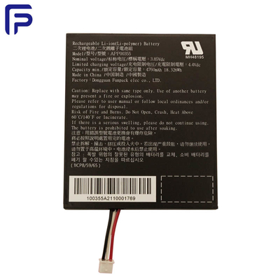 3.85V 4860mAh Polymer Lithium Battery , Rechargeable Li Ion Battery  OEM
