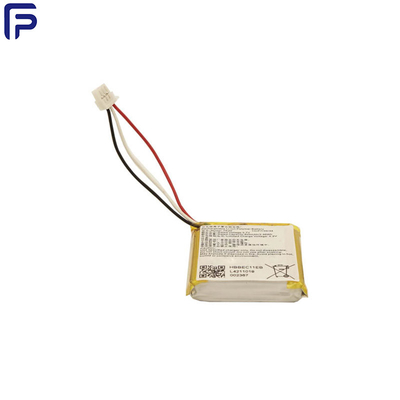 Lithium Ion Wearable Device Battery 800mA 300 Times Cycle Life  ODM For Smart Helmet