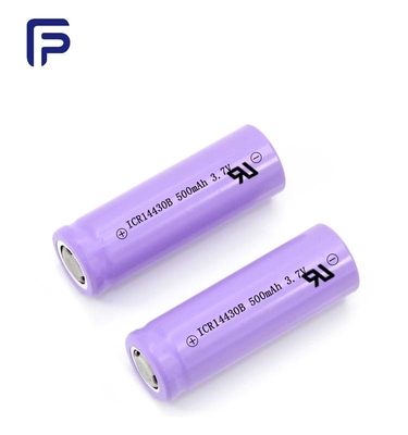 Norminal Power Lithium Ion Battery Cells Rechargeable 3.7V 650mAh 16.5g Weight ODM