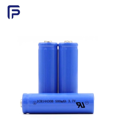 14500B 3.7 Volt Lithium Ion Battery , 700mAh Rechargeable Battery PVC Material