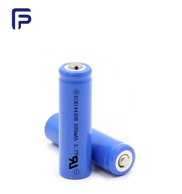 14500B 3.7 Volt Lithium Ion Battery , 700mAh Rechargeable Battery PVC Material