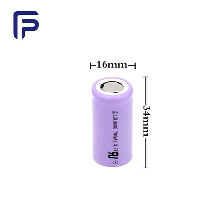 Deep Cycle Flash Light Battery 700mAh 3.7V 16340C Rechargeable