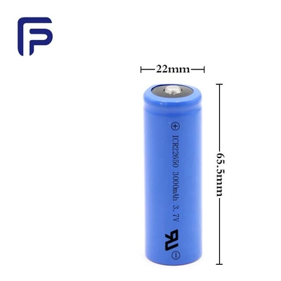 22650C Flash Light Lithium Ion Battery Cells 3000mAh 3.7V CE UN38.3 ROHS Certificate