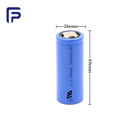 Rechargeable 5000mAh Lithium Ion Battery 26650C PVC Material