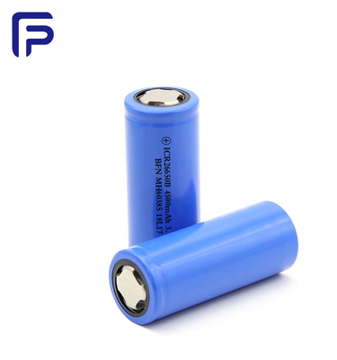 26650C Lithium Ion Battery Cells Rechargeable 4500mAh 3.7Volt 500 Cycles Life