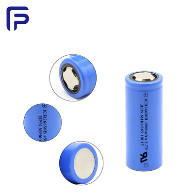 26650C Lithium Ion Battery Cells Rechargeable 4500mAh 3.7Volt 500 Cycles Life