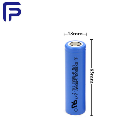 Deep Cycle High Temperature Lithium Battery 18650C 3.7V 2400mAh