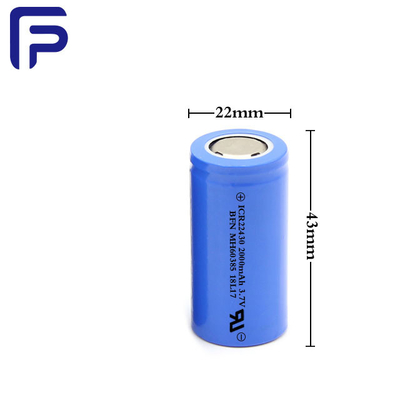 22430C Rechargeable Li Ion Battery 3.7 V 2000mah 300 Cycles Life