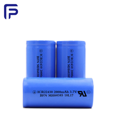 22430C Rechargeable Li Ion Battery 3.7 V 2000mah 300 Cycles Life