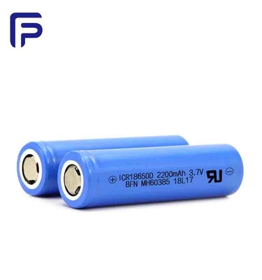500 Cycles Life Lithium Ion Battery Cells 3.7V 18650C 2200mAh