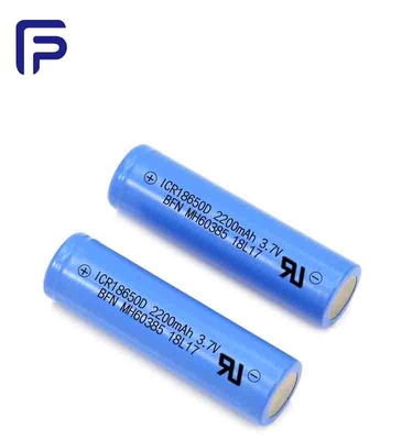 500 Cycles Life Lithium Ion Battery Cells 3.7V 18650C 2200mAh