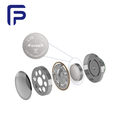 PVC Material Rechargeable Button Battery 3.6V 45mAh For Headphones