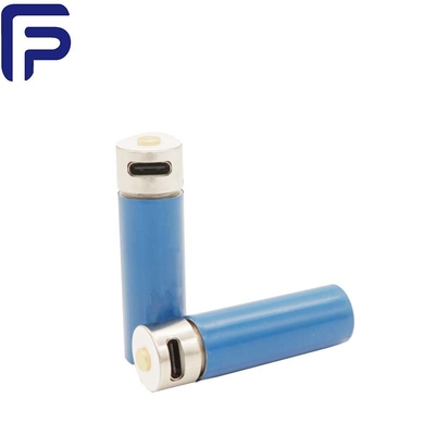 3.7V AA USB Rechargeable Battery 14430 920mAh PVC Material ROHS Certificate