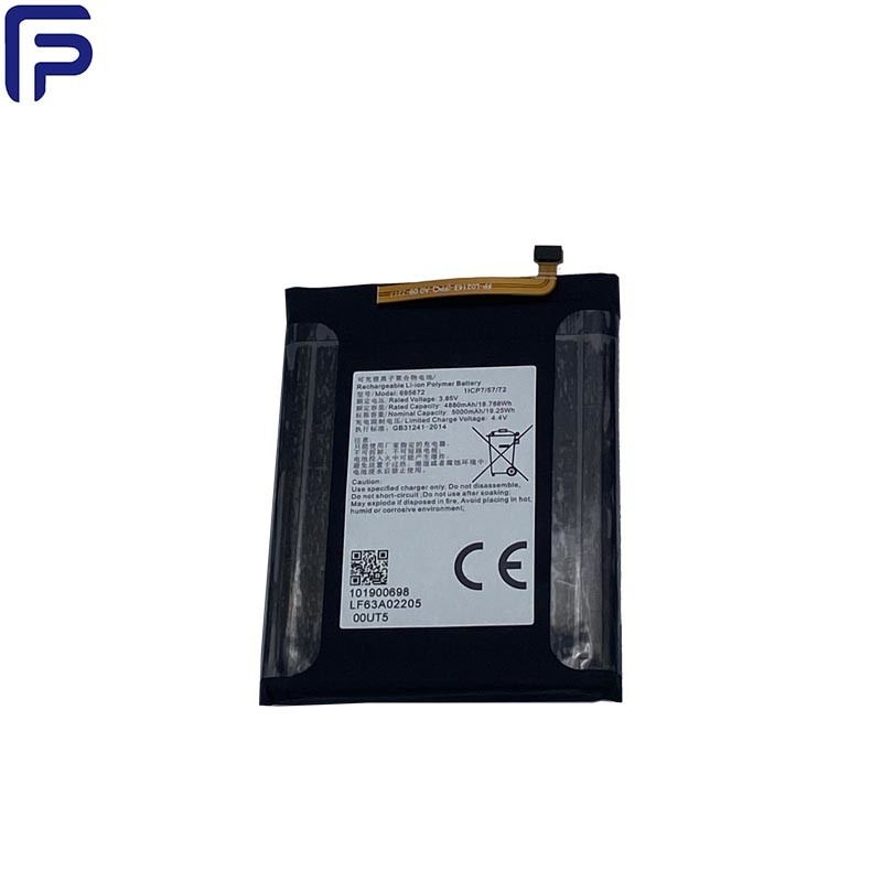 5000mAh 3.85V Li Ion Rechargeable Batteries 500 Times Cycle Life For Wearable Device