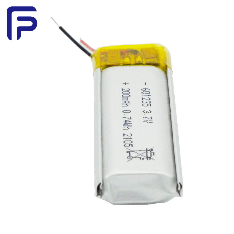 Rechargeable 601235  Lithium Ion Battery Pack 3.7V 200mAh For Wearable Device