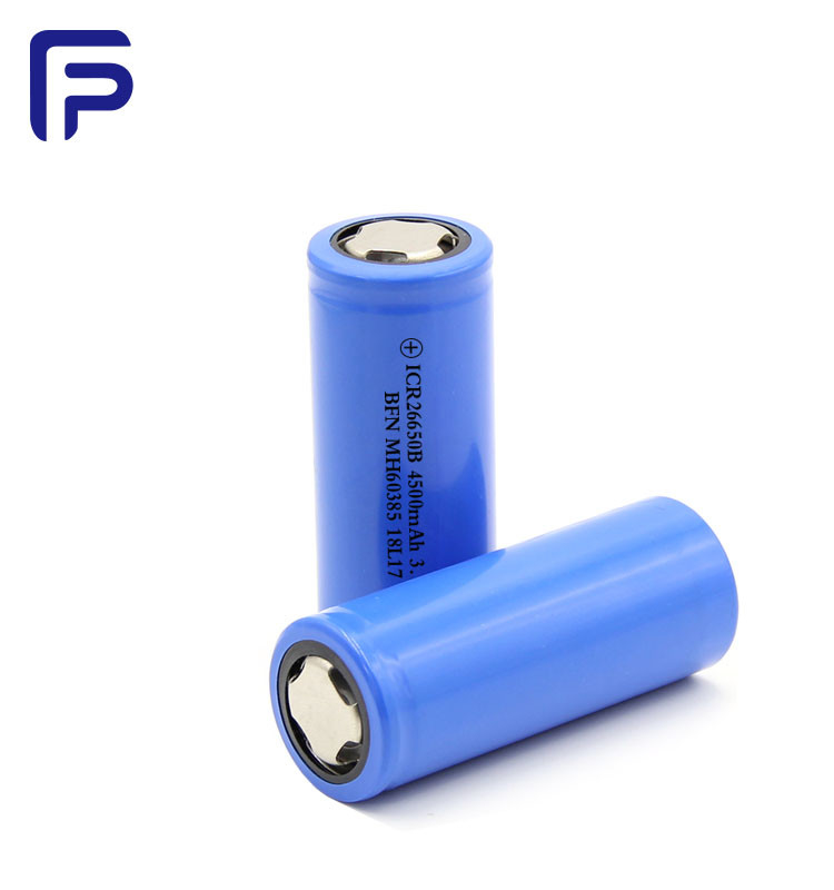 26650C Lithium Ion Battery Cells Rechargeable 4500mAh 3.7Volt 500 Cycles Life